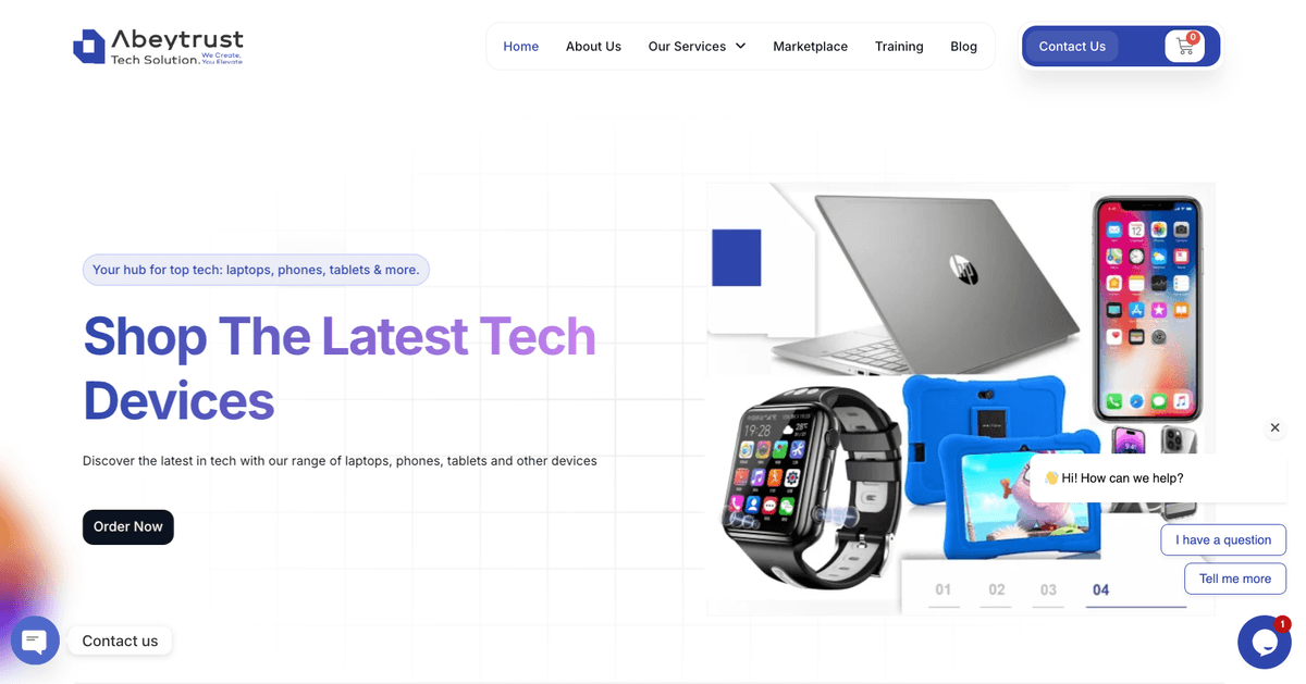 AbeyTrust Corporate Website screenshot 1