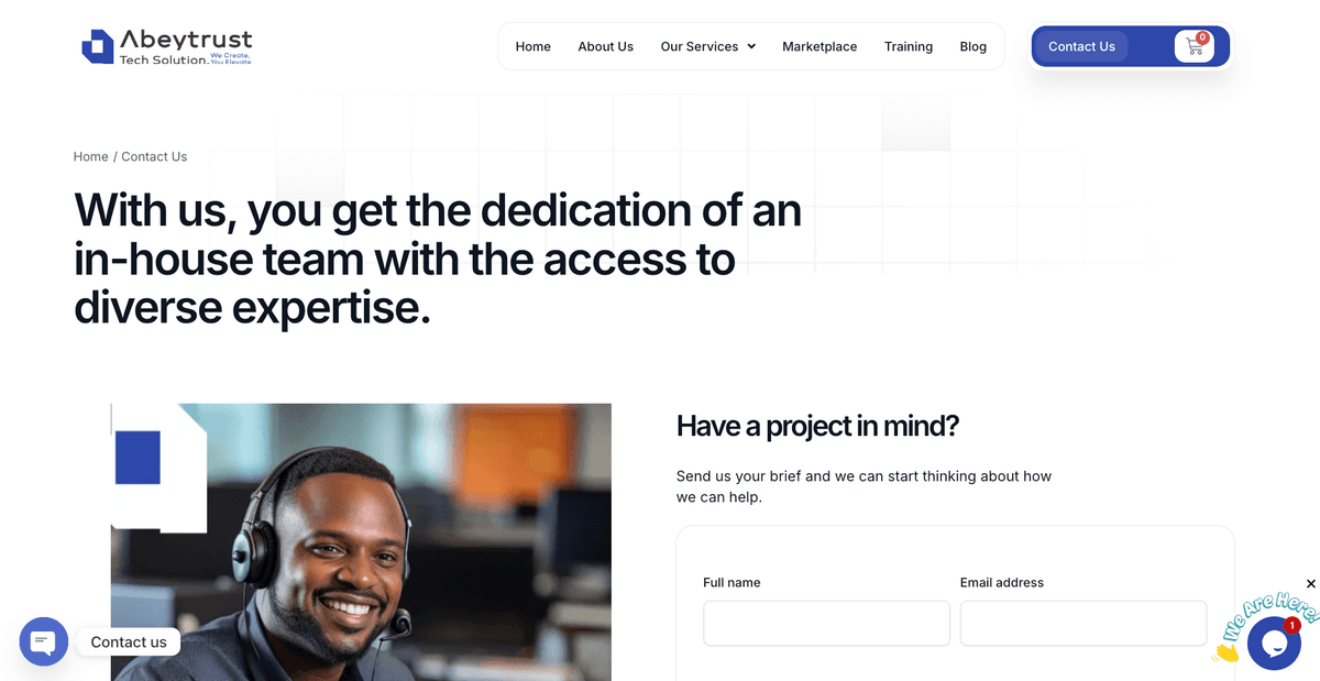 AbeyTrust Corporate Website screenshot 6