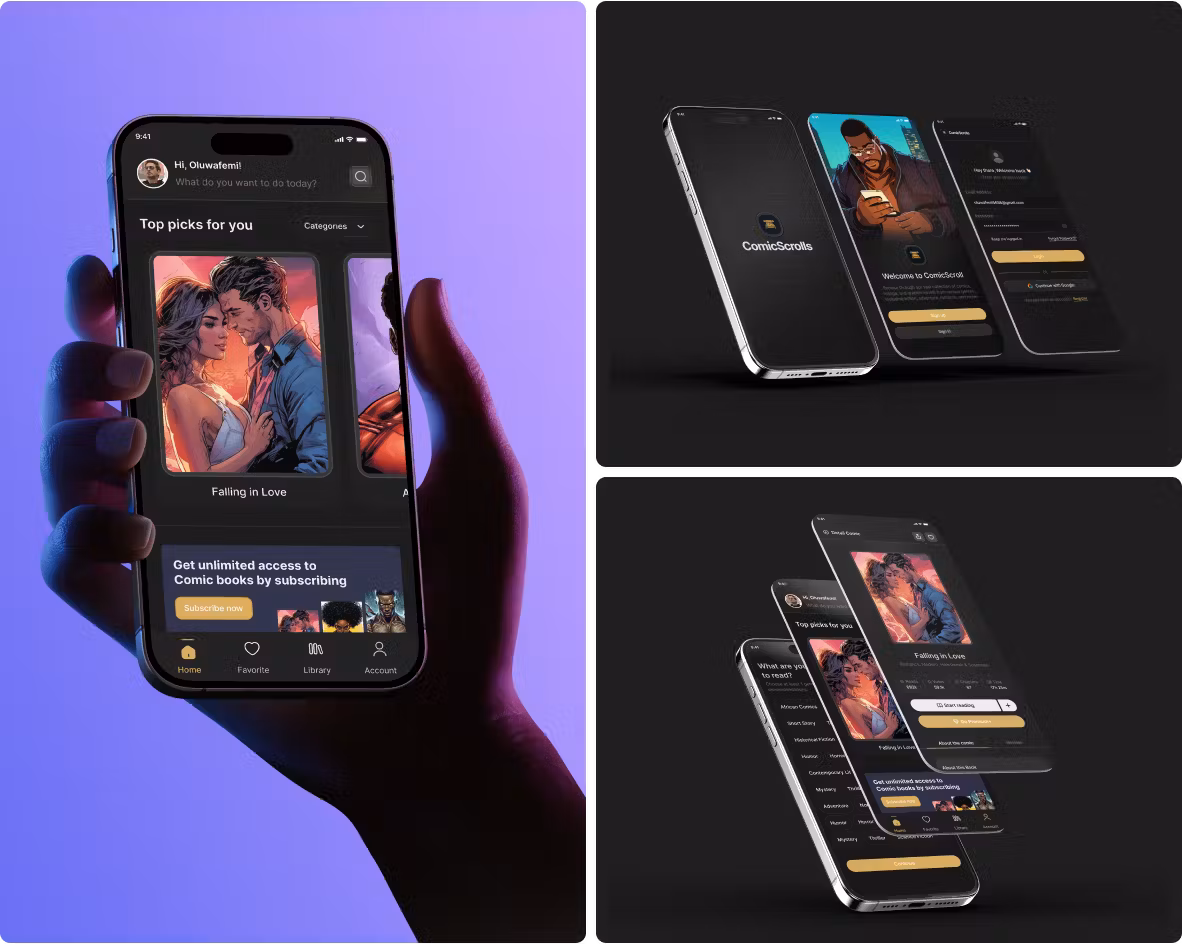 Comic Scroll Mobile App screenshot 4