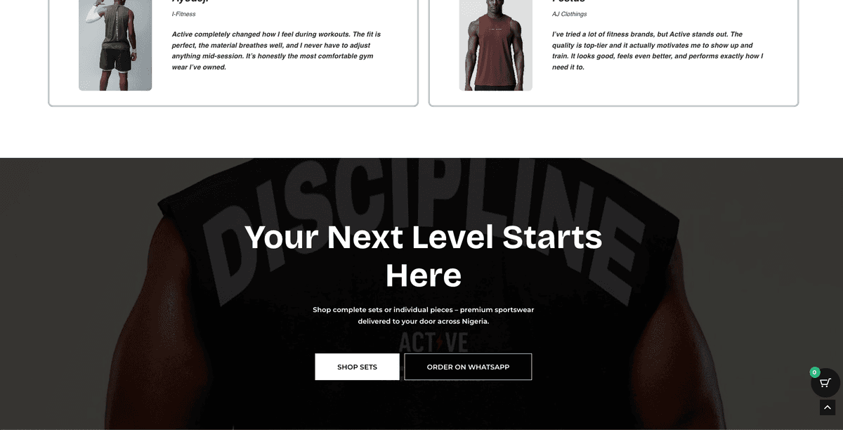 The Active Brand E-commerce Mobile Platform - Screenshot 5