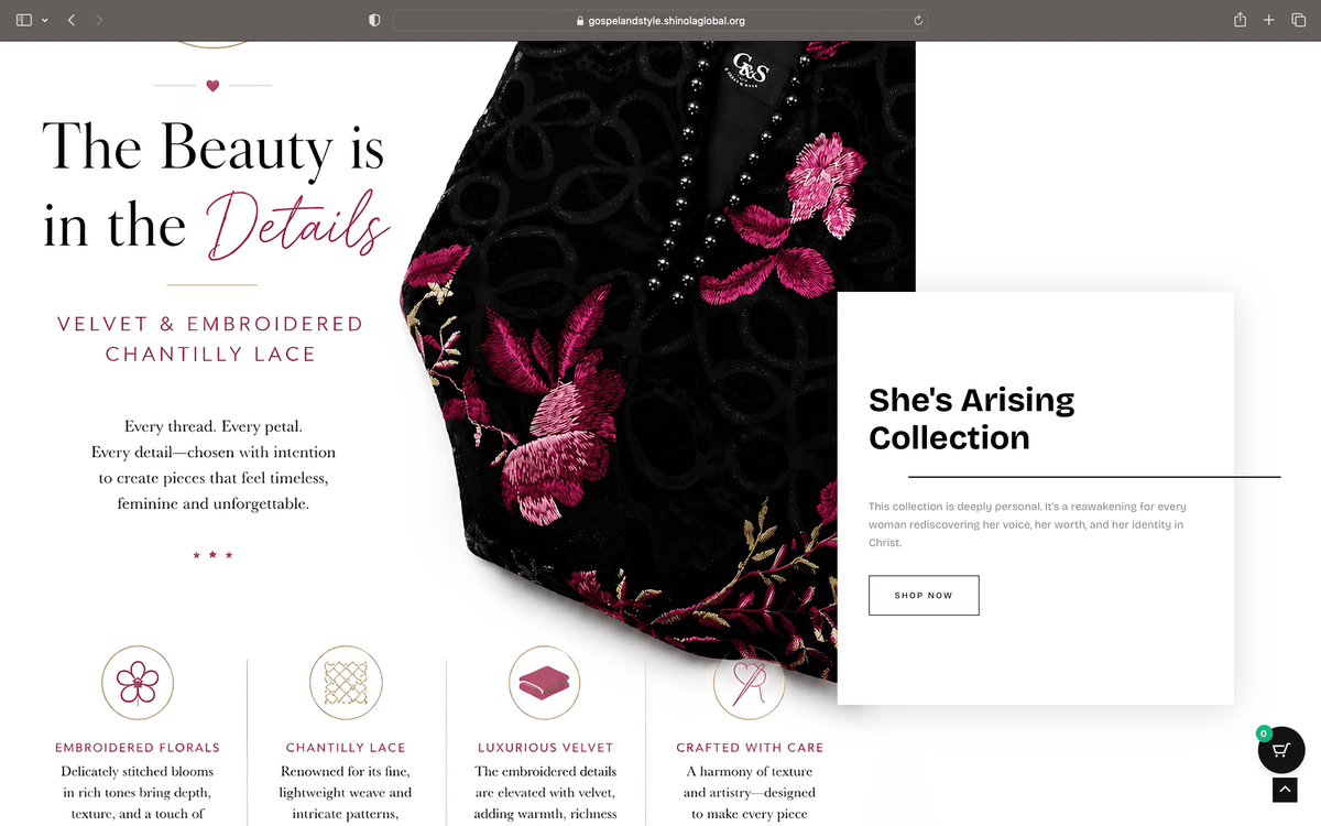 Gospel & Style E-commerce Platform - Screenshot 2