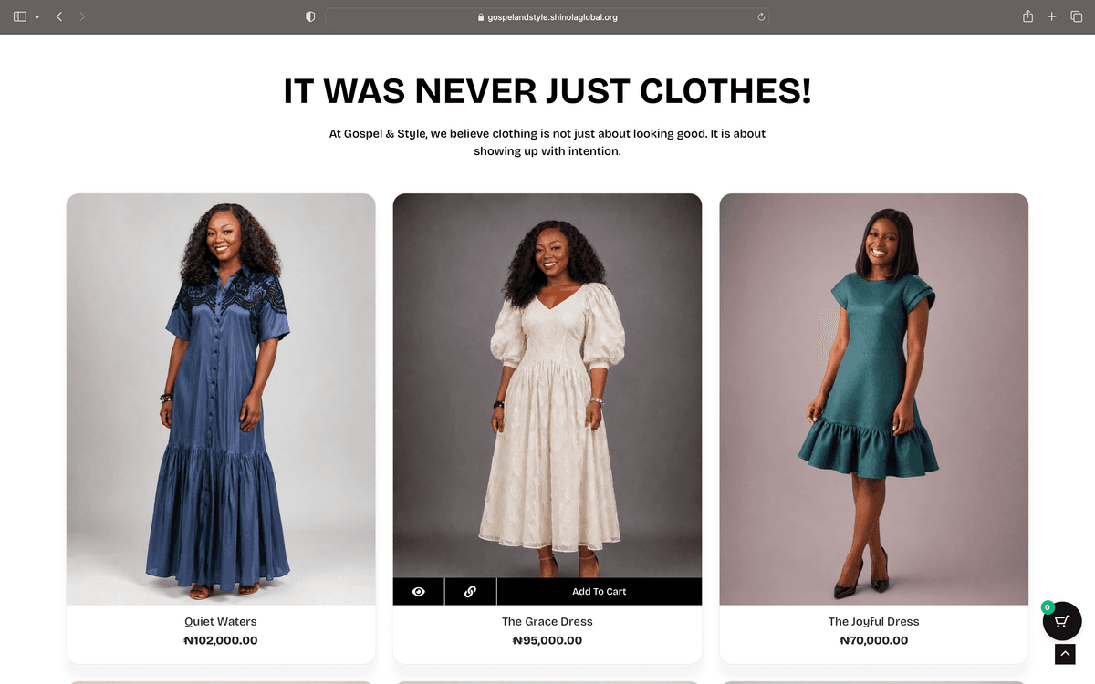 Gospel & Style E-commerce Platform - Screenshot 3