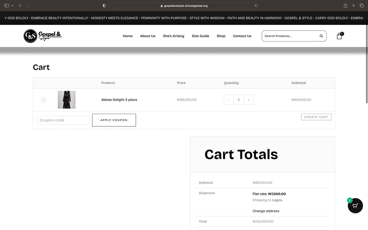 Gospel & Style E-commerce Platform - Screenshot 6