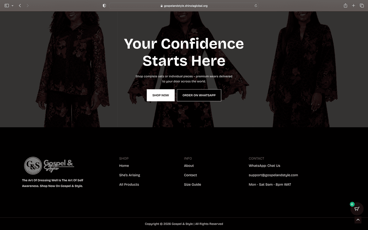 Gospel & Style E-commerce Platform - Screenshot 7