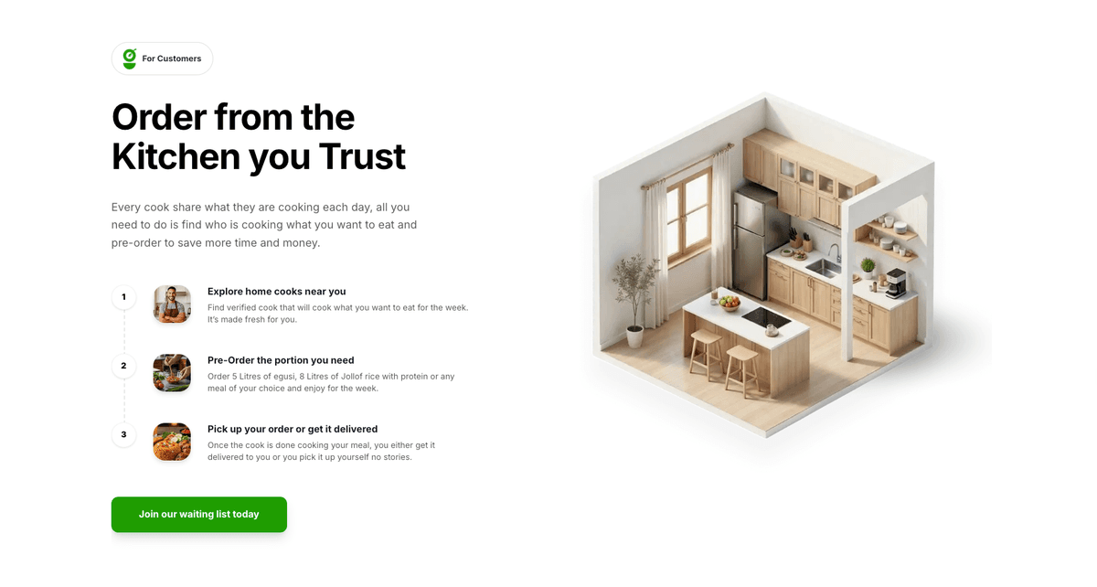 Get A Meal Landing Page & Backend System - Screenshot 4