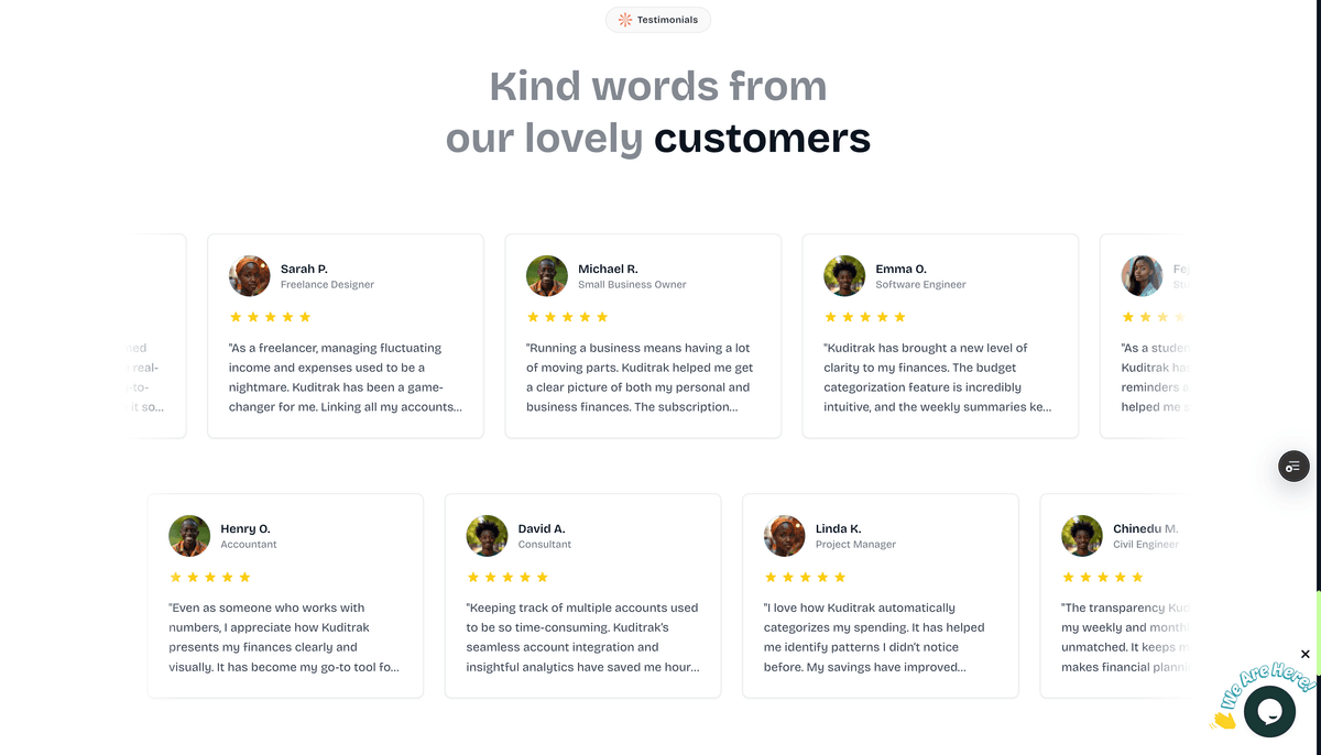 Kuditrak Website - Screenshot 8