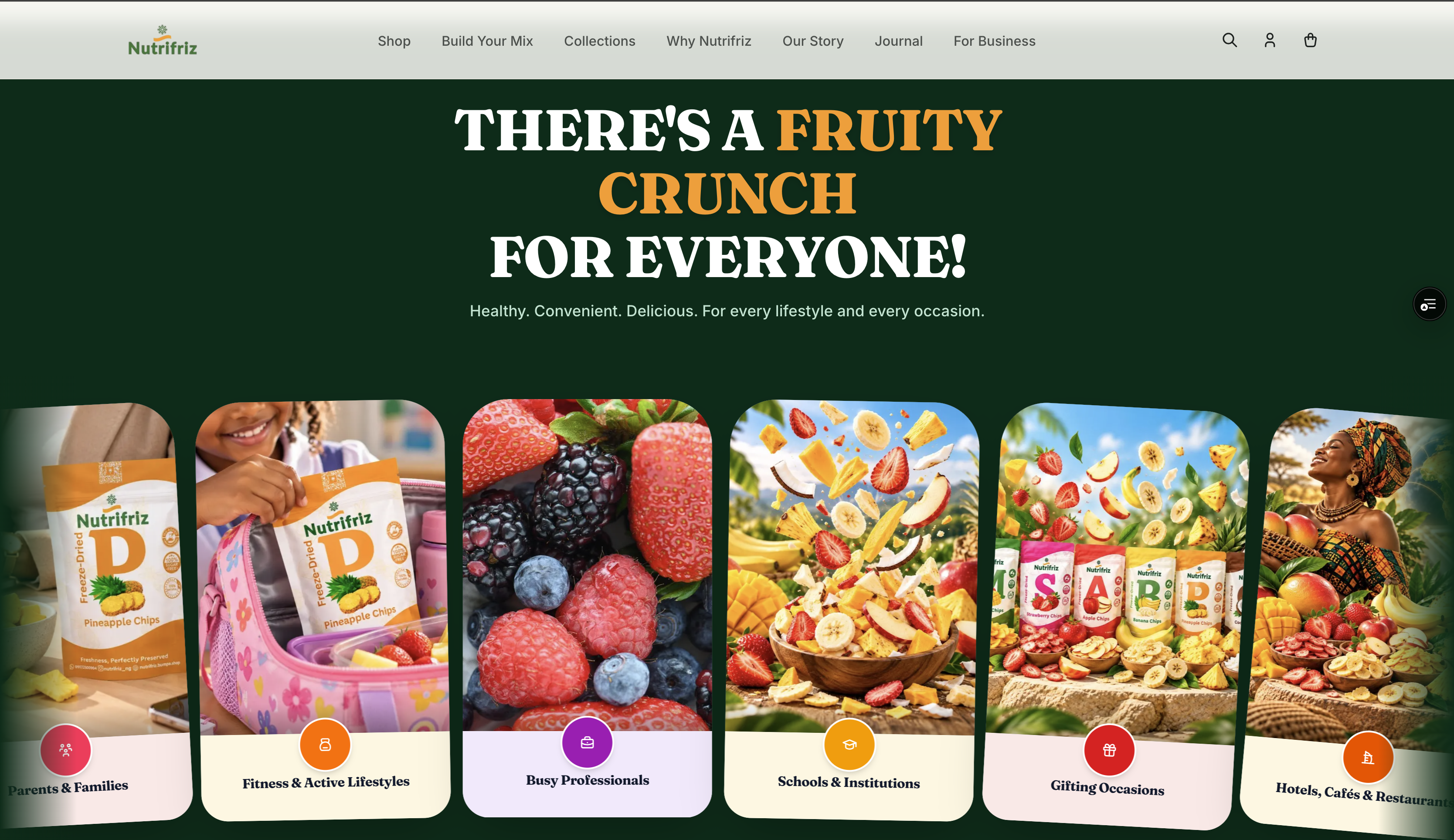Nutrifriz Web Application screenshot 3