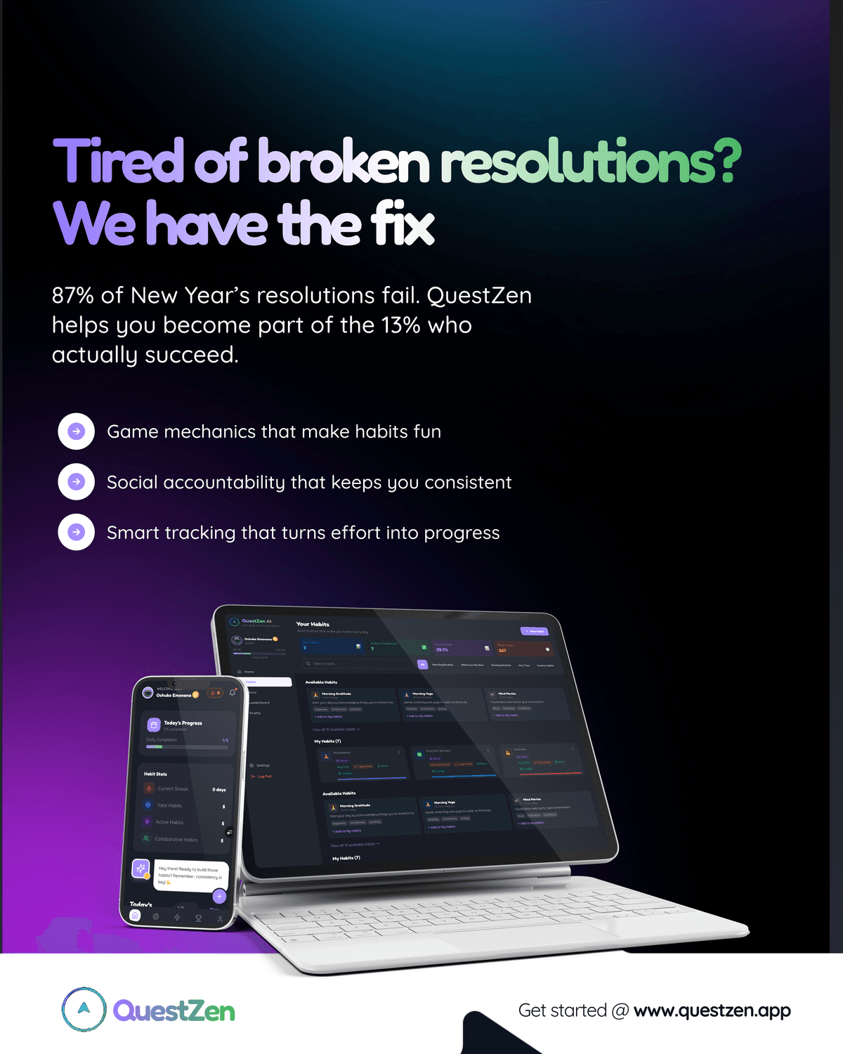 QuestZen AI - Screenshot 1